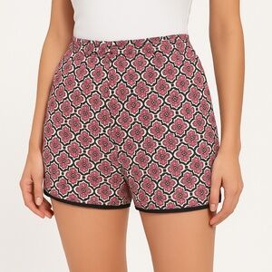 HYPE Geometric Pattern Loose Lightweight Shorts Womens Size‎ S
